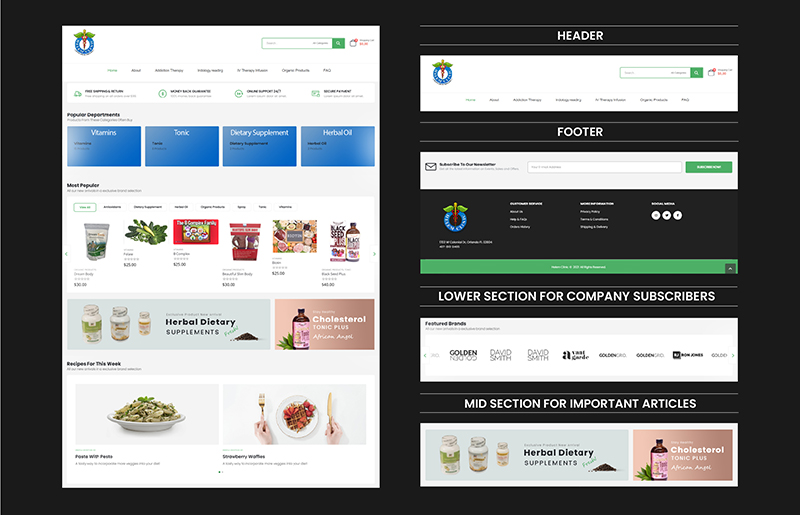 Website for Herbal Medicine By London Web Tech